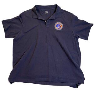 Lands End Men's Polo Shirt XL With National Transportation Safety Board Logo Nav